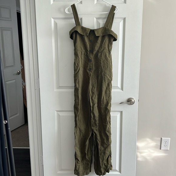 Lovers + Friends Artsy Jumpsuit Pant Green XS - Picture 2 of 5
